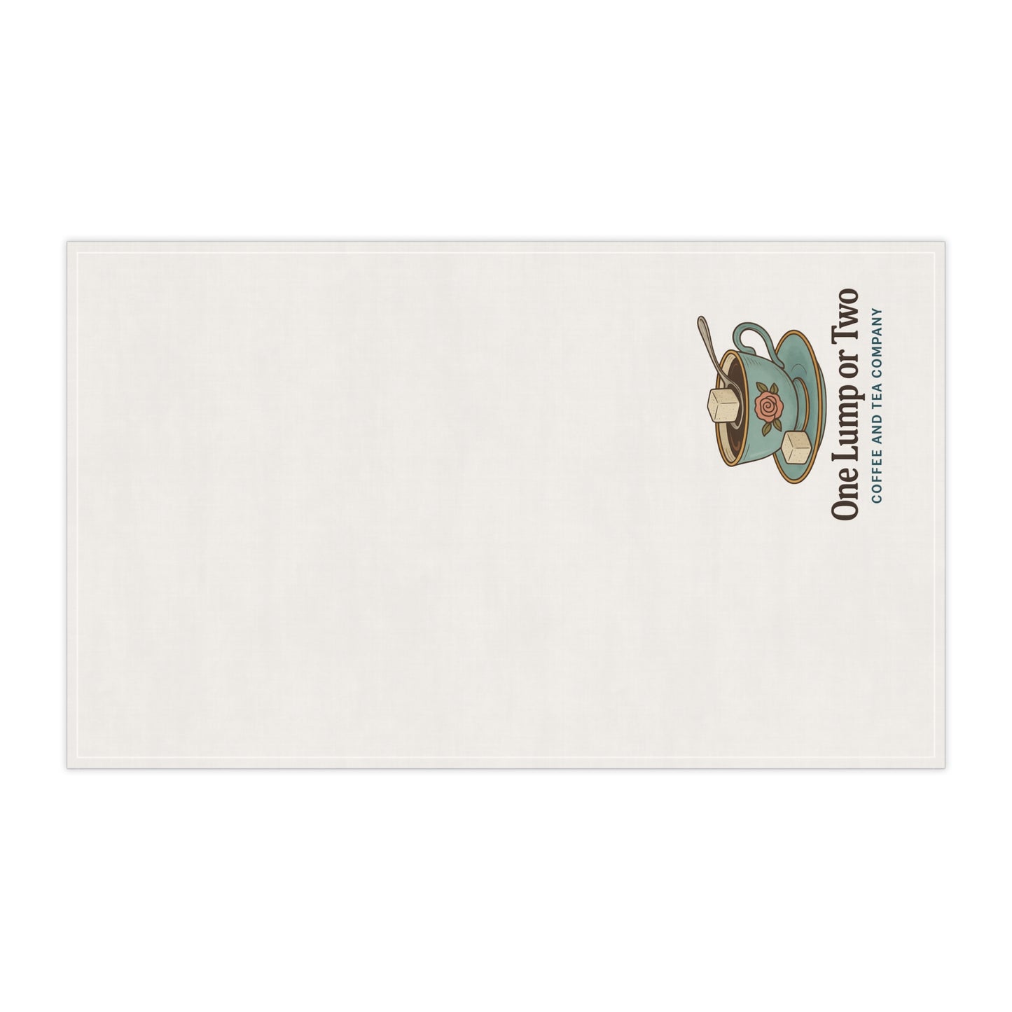 Tea Towel — 'One Lump or Two' Coffee & Tea Company Kitchen Towel